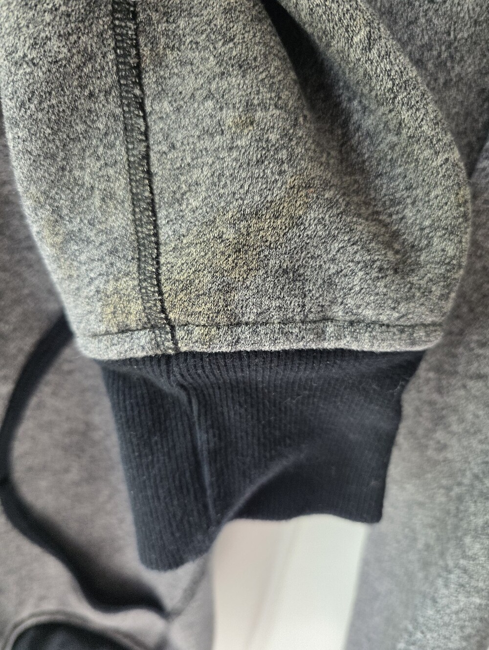 Lululemon Scuba Full Zip Hoodie Grey Black Size 12 - Picture 9 of 9